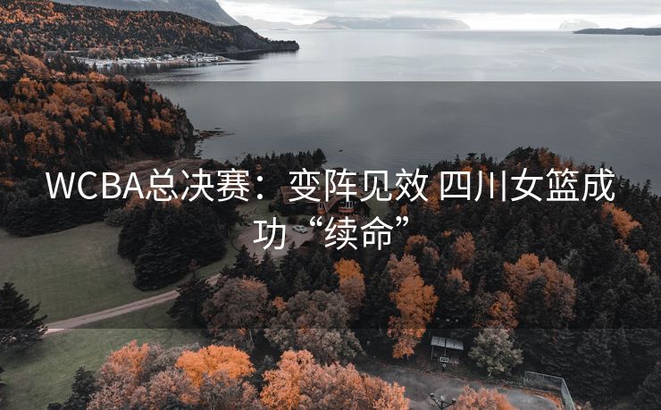 WCBA总决赛：变阵见效 四川女篮成功“续命”