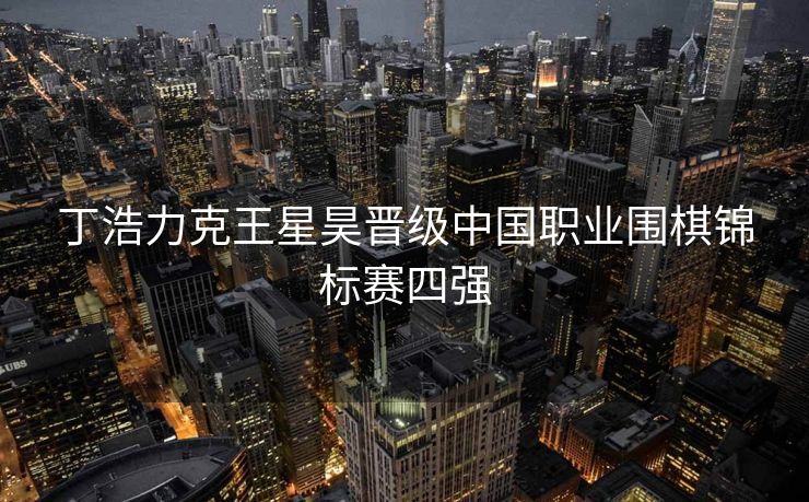 丁浩力克王星昊晋级中国职业围棋锦标赛四强