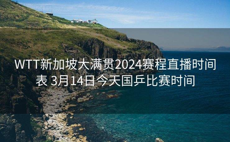 WTT新加坡大满贯2024赛程直播时间表 3月14日今天国乒比赛时间