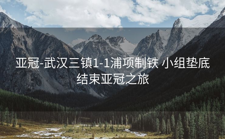亚冠-武汉三镇1-1浦项制铁 小组垫底结束亚冠之旅