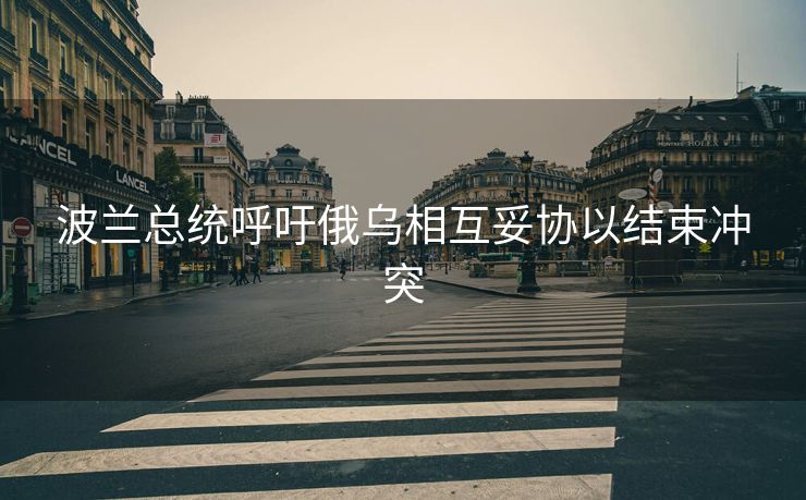 波兰总统呼吁俄乌相互妥协以结束冲突