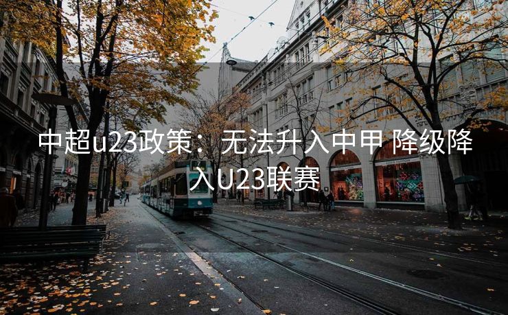 中超u23政策：无法升入中甲 降级降入U23联赛
