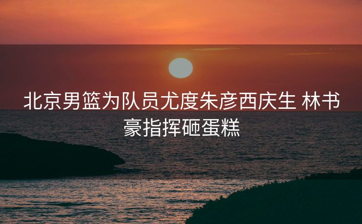 北京男篮为队员尤度朱彦西庆生 林书豪指挥砸蛋糕