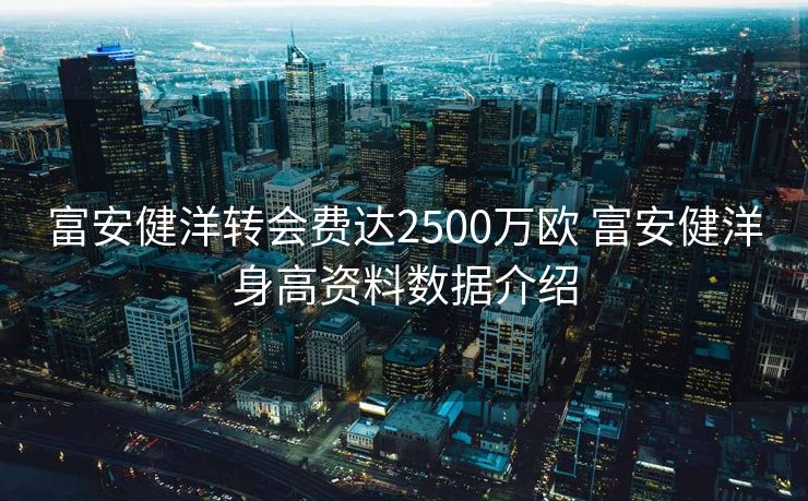 富安健洋转会费达2500万欧 富安健洋身高资料数据介绍