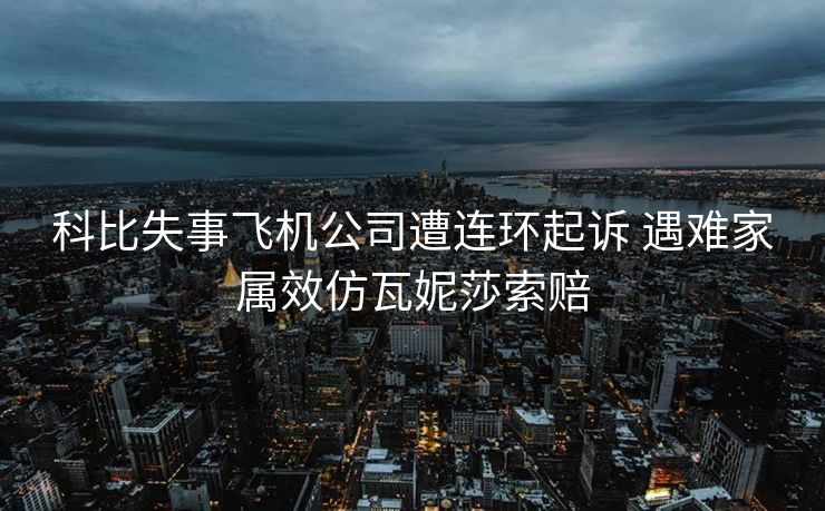 科比失事飞机公司遭连环起诉 遇难家属效仿瓦妮莎索赔