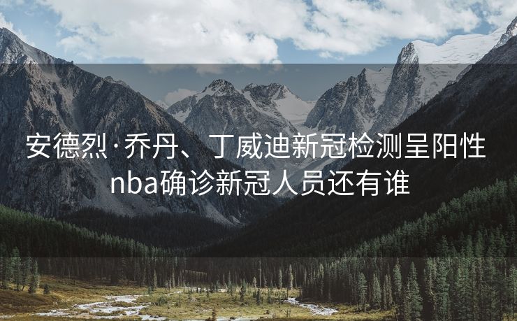 安德烈·乔丹、丁威迪新冠检测呈阳性 nba确诊新冠人员还有谁