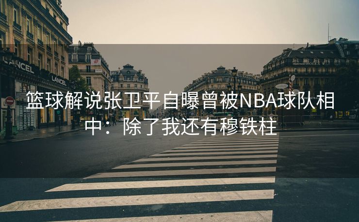 篮球解说张卫平自曝曾被NBA球队相中：除了我还有穆铁柱