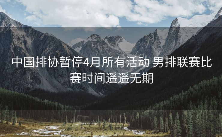 中国排协暂停4月所有活动 男排联赛比赛时间遥遥无期