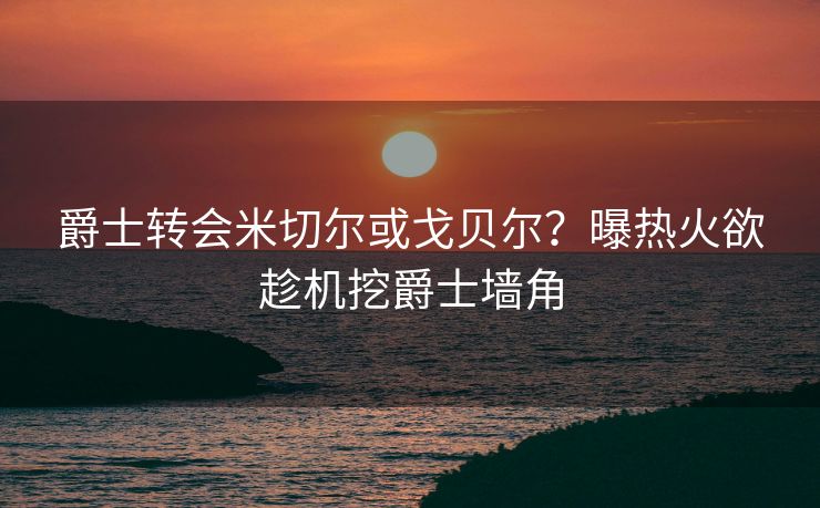 爵士转会米切尔或戈贝尔？曝热火欲趁机挖爵士墙角