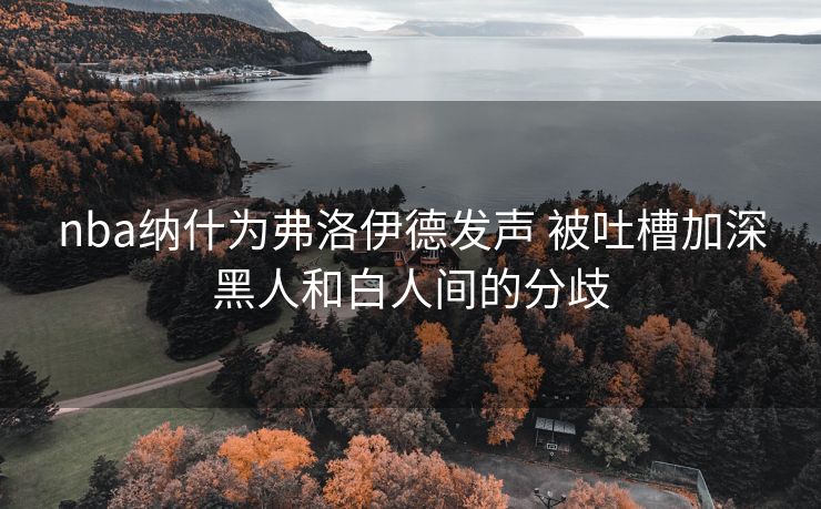 nba纳什为弗洛伊德发声 被吐槽加深黑人和白人间的分歧