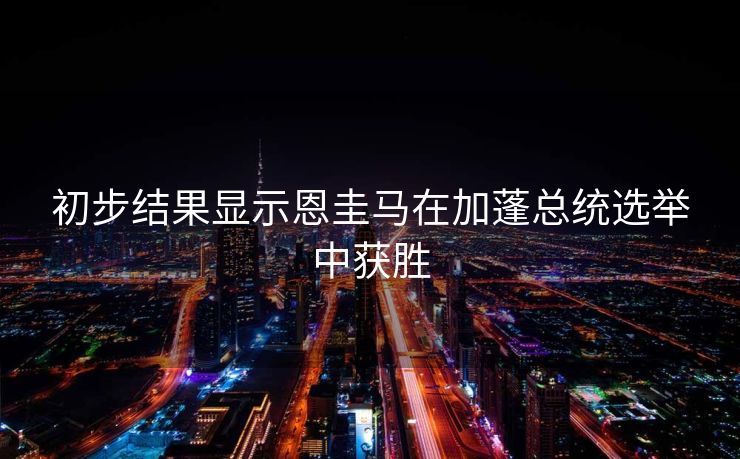 初步结果显示恩圭马在加蓬总统选举中获胜