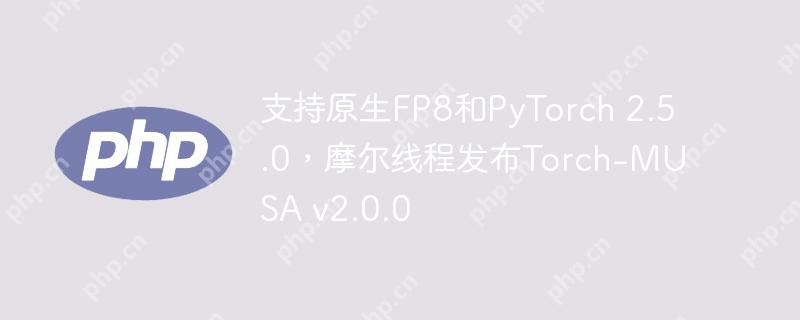 支持原生FP8和PyTorch 2.5.0，摩尔线程发布Torch-MUSA v2.0.0