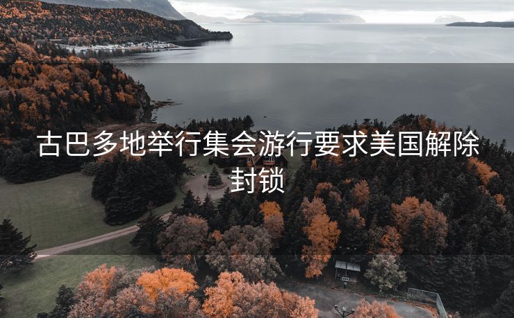古巴多地举行集会游行要求美国解除封锁
