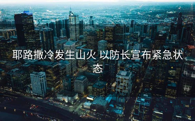 耶路撒冷发生山火 以防长宣布紧急状态