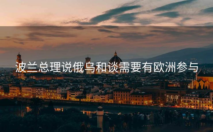 波兰总理说俄乌和谈需要有欧洲参与