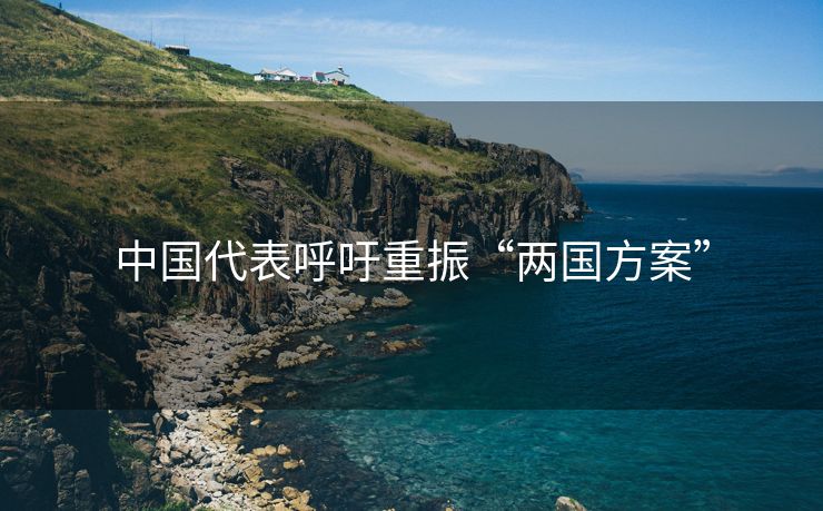 中国代表呼吁重振“两国方案”