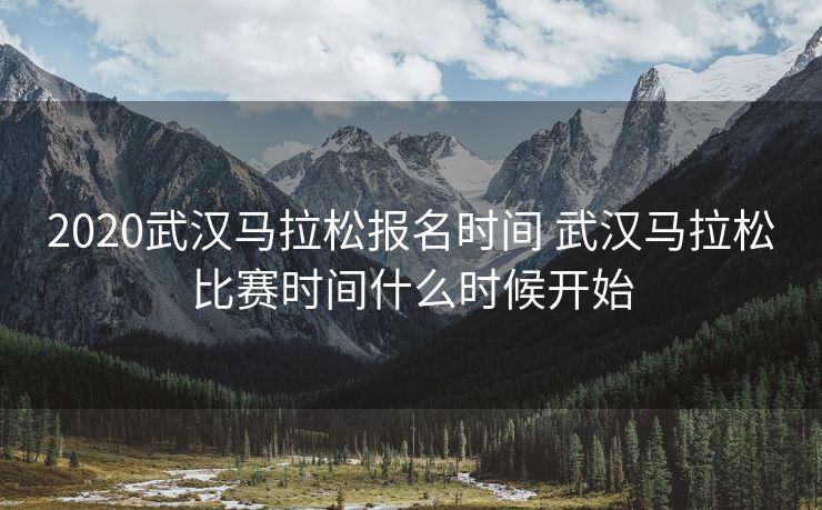 2020武汉马拉松报名时间 武汉马拉松比赛时间什么时候开始