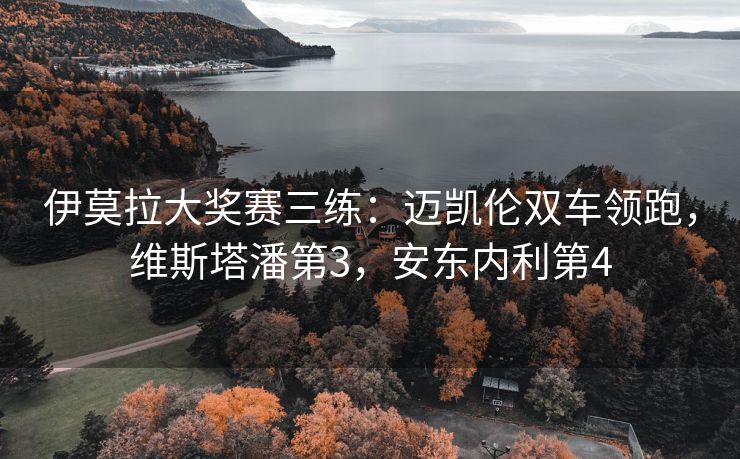 伊莫拉大奖赛三练：迈凯伦双车领跑，维斯塔潘第3，安东内利第4