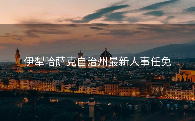 伊犁哈萨克自治州最新人事任免