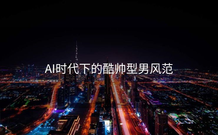 AI时代下的酷帅型男风范