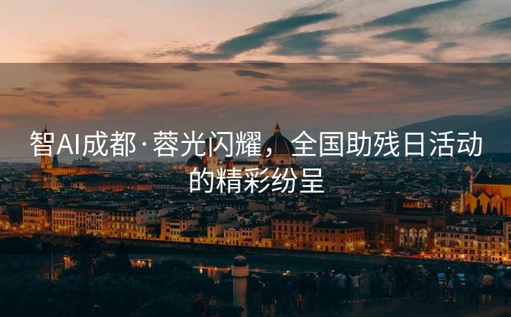 智AI成都·蓉光闪耀，全国助残日活动的精彩纷呈