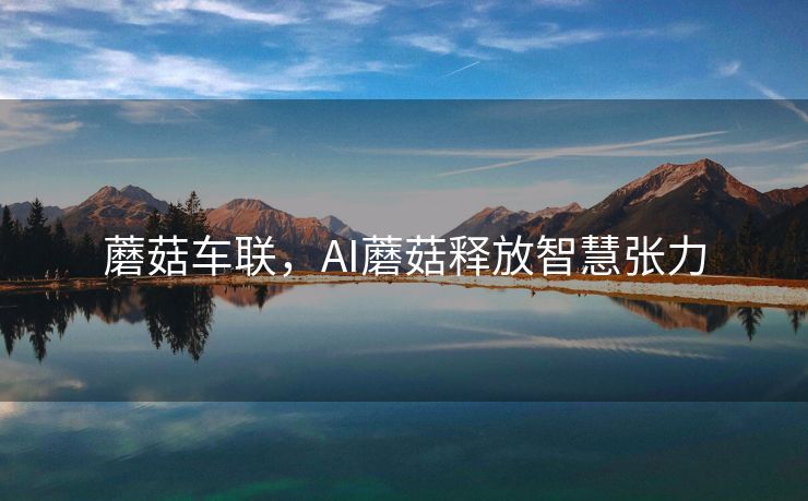 蘑菇车联，AI蘑菇释放智慧张力