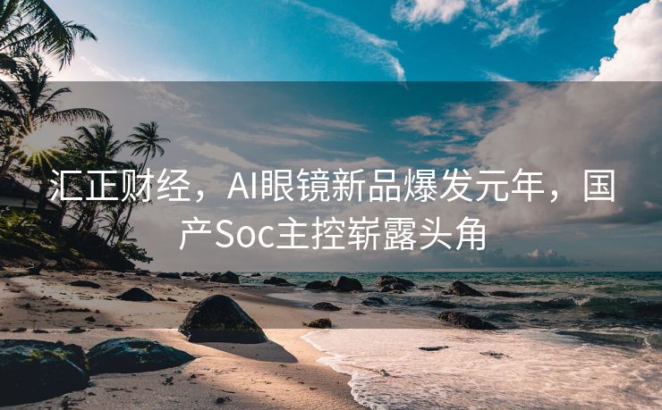 汇正财经，AI眼镜新品爆发元年，国产Soc主控崭露头角