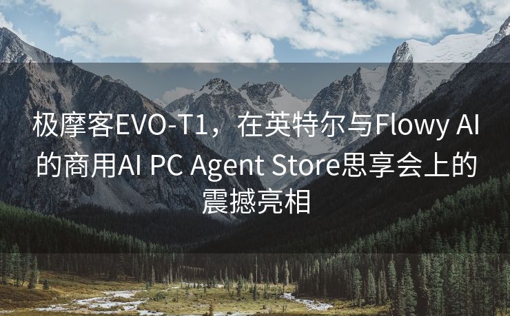 极摩客EVO-T1，在英特尔与Flowy AI的商用AI PC Agent Store思享会上的震撼亮相